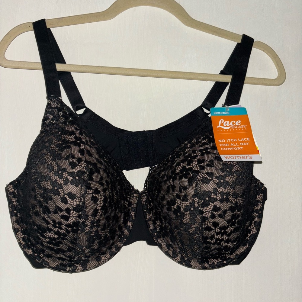Black Lace Underwire Bra
